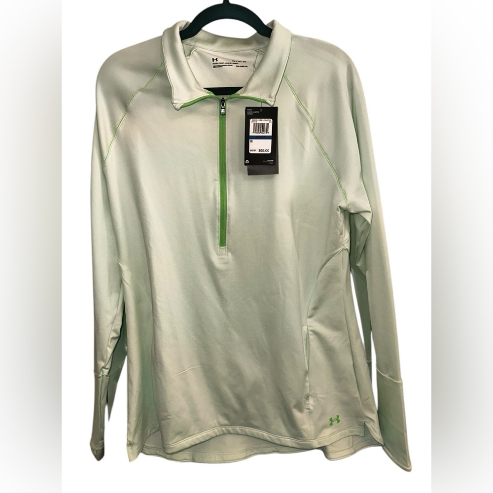 Under Armour Mint Green Quarter-Zip Pullover